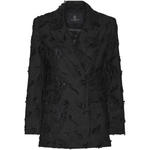 Bruuns Bazaar, Dames, Jassen, Zwart, Maat: XS Leer,