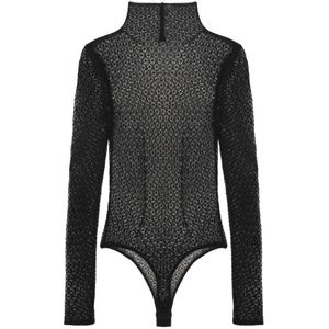 Khaite, Dames, Tops, Zwart, Maat: S Viscose,