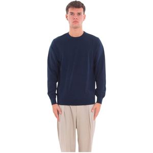 MC2 Saint Barth, Heren, Truien, Blauw, Maat: M Wol,