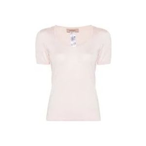 Twinset T-Hemden , Pink , Dames , Maat: M