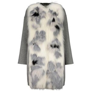 Fendi, Dames, Jassen, Grijs, Maat: S Kasjmier,