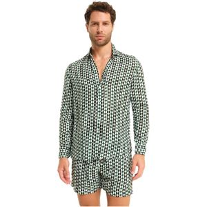 Peninsula, Heren, Overhemden, Veelkleurig, Maat: S Linnen,