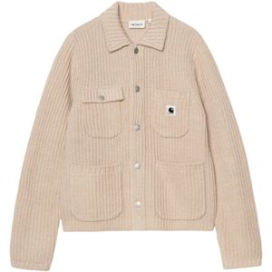 Carhartt Wip, Dames, Jassen, Beige, Maat: M Wol,