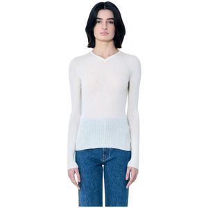 Khaite, Dames, Truien, Wit, Maat: XS Wol,