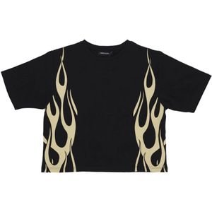 Vision OF Super, Dames, Tops, Zwart, Maat: M Lame,