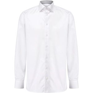 Eton, Heren, Overhemden, Wit, Maat: L Katoen,