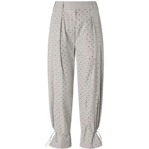 Pinko, Dames, Broeken, Grijs, Maat: XS Poliester,