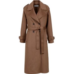 Kaos, Dames, Mantels, Bruin, Maat: L Wol,