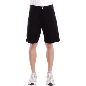 Carhartt Wip, Heren, Korte broeken, Zwart, Maat: W28 Katoen,