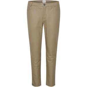 My Essential Wardrobe, Dames, Broeken, Bruin, Maat: XS Leer,