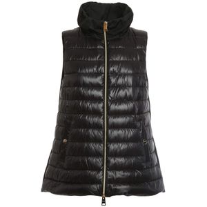 Herno, Dames, Jassen, Zwart, Maat: S Nylon,