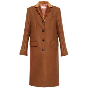 Marni, Dames, Mantels, Bruin, Maat: XS Wol,