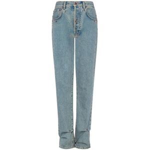Moschino, Dames, Jeans, Blauw, Maat: XS Katoen,