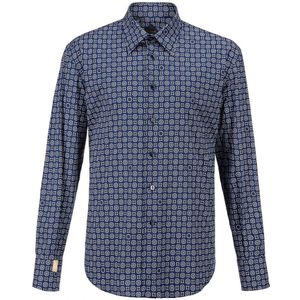 Billionaire, Heren, Overhemden, Blauw, Maat: XS Katoen,