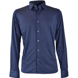 Rrd, Heren, Overhemden, Blauw, Maat: L Katoen,