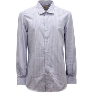 Mazzarelli, Heren, Overhemden, Blauw, Maat: XL