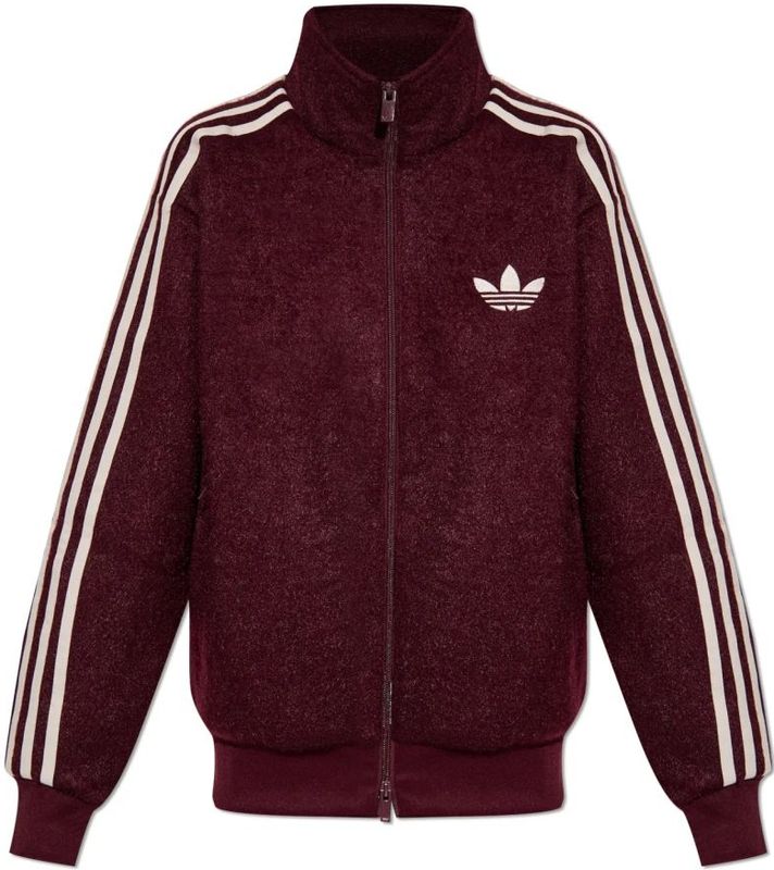 Regular fit sweatjack met contraststrepen, model 'MOHAIR'