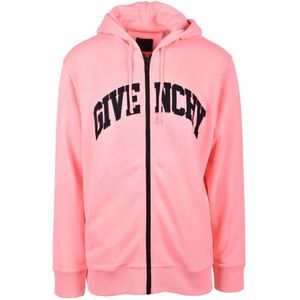 Givenchy, Heren, Sweatshirts & Hoodies, Roze, Maat: M Katoen,