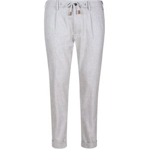 Eleventy, Heren, Broeken, Grijs, Maat: W34 Wol,