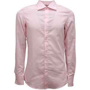 Dsquared2, Heren, Overhemden, Roze, Maat: S