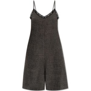 R13, Dames, Jumpsuits & Playsuits, Grijs, Maat: XS Wol,