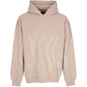 Octopus, Heren, Sweatshirts & Hoodies, Beige, Maat: S Katoen,