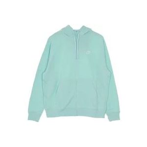 Nike Lichtgewicht Zip Hoodie , Blue , Heren , Maat: L