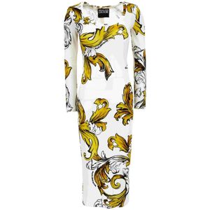 Versace Jeans Couture, Dames, Jurken, Wit, Maat: XS