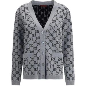 Gucci, Dames, Truien, Veelkleurig, Maat: M Wol,