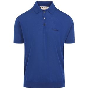 Marni, Heren, Tops, Blauw, Maat: M Wol,