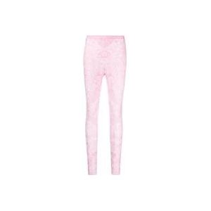 Versace Roze Barocco Print Broek , Pink , Dames , Maat: 2XS
