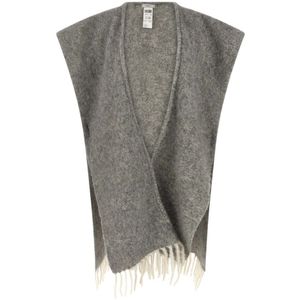 Peserico, Dames, Jassen, Grijs, Maat: ONE Size Wol,