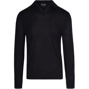 Emporio Armani, Heren, Truien, Zwart, Maat: L Wol,