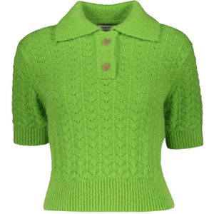 LOW Classic, Dames, Tops, Groen, Maat: S Wol,