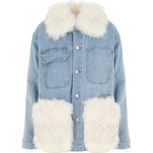 Ava Adore, Dames, Jassen, Blauw, Maat: 2XS Denim,
