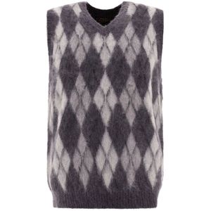 Beams Plus, Heren, Truien, Grijs, Maat: S Wol,