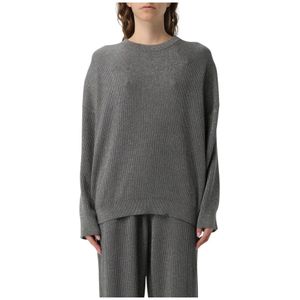 Brunello Cucinelli, Dames, Truien, Grijs, Maat: S
