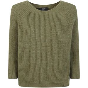 Weekend Max Mara, Dames, Truien, Groen, Maat: S Mohair,