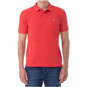 U.s. Polo Assn., Heren, Tops, Rood, Maat: M Katoen,
