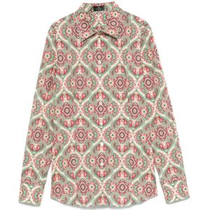 Etro, Dames, Blouses & Shirts, Veelkleurig, Maat: L Katoen,