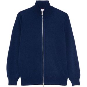 Brunello Cucinelli, Heren, Truien, Blauw, Maat: S