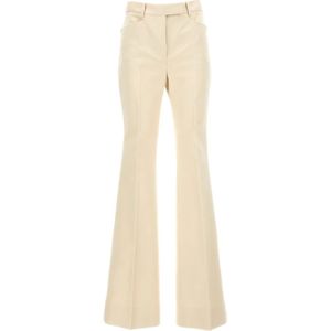 Tom Ford, Dames, Broeken, Wit, Maat: 3XS Katoen,