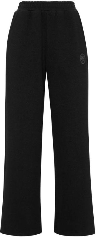 Plein Sport - Broek - Zwart - Sweatstof - Wide Leg - Mid Waist