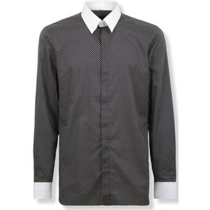 Tom Ford, Heren, Overhemden, Grijs, Maat: 2XL