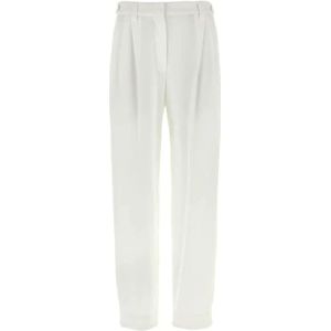 Brunello Cucinelli, Dames, Jeans, Wit, Maat: M Piqué,