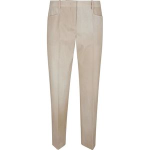 Ermanno Scervino, Dames, Broeken, Beige, Maat: S