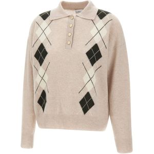 Marella, Dames, Truien, Beige, Maat: 2XL Wol,