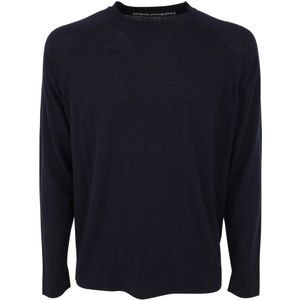 Original Vintage, Heren, Tops, Blauw, Maat: L Katoen,