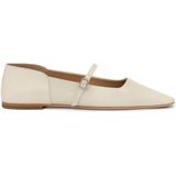 Kazar Studio - Ballerina's - Crème - Leer