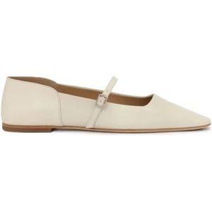 Kazar Studio - Ballerina's - Crème - Leer